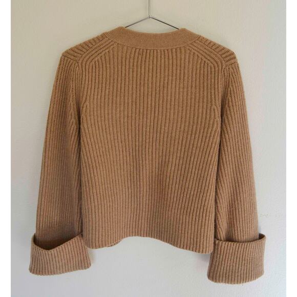 Banana Republic Tan Merino-Cashmere Blend Cuffed Cardigan - Picture 4 of 4